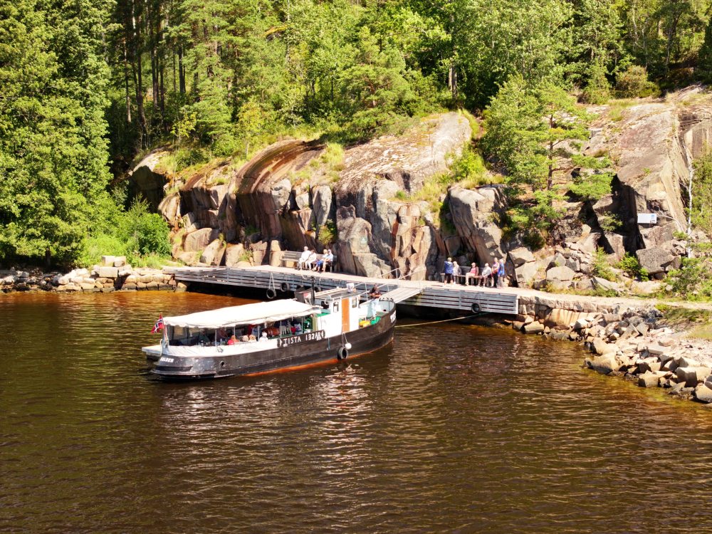 Veteranbåten Tista på fjorden