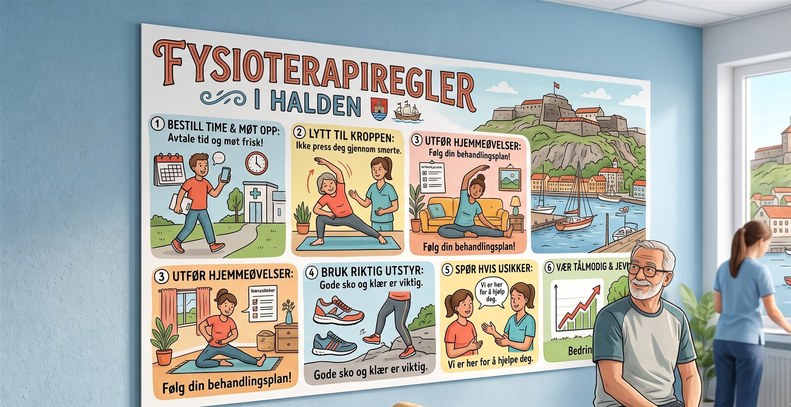Nye fysioterapiregler i Halden: fritak til 18 år og høyere takster