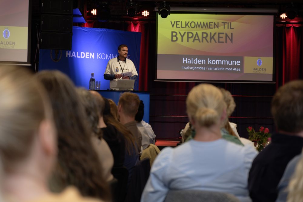 Martin Ekran åpner inspirasjonsdagen i Byparken