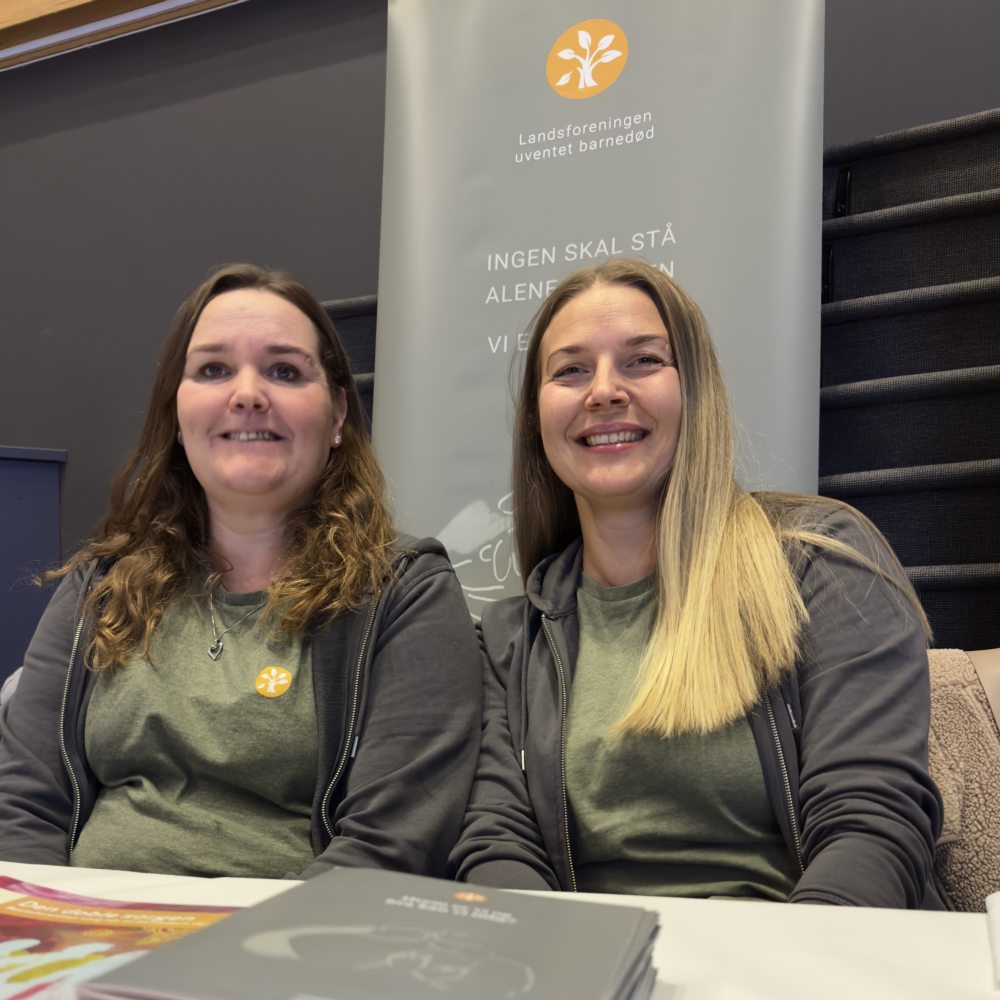 Marita Leken og Veronica Borge fra LUB – Landsforeningen uventet barnedød.