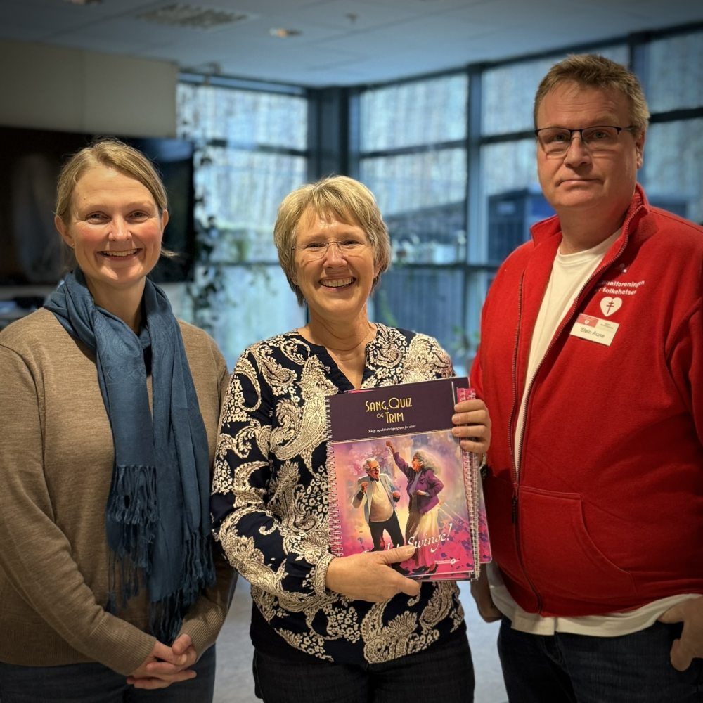 Musikkglede på dagsentrene.