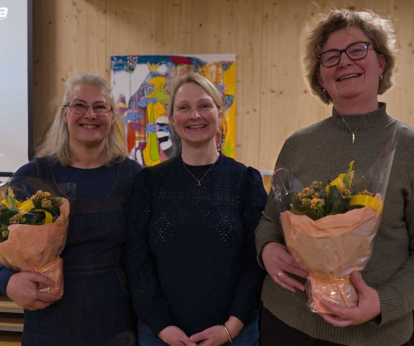 Ergoterapitjenesten ved Benedicte og Merete med blomster