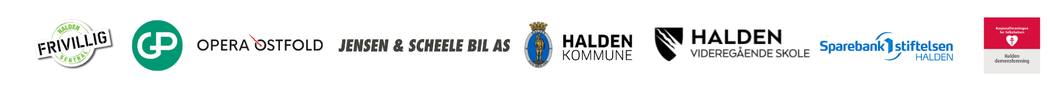 Samarbeidspartnere: Frivilligsentralen, Opera Østfold, Jensen & Scheele Bil, Halden Kommune, Halden videregående skole, Sparebank1stiftelsen Halden, Halden Demensforening